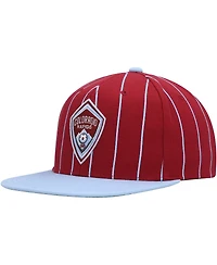 Men's Mitchell & Ness Red Colorado Rapids Team Pin Snapback Hat