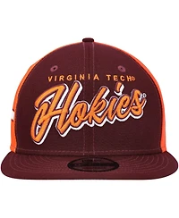 Men's New Era Maroon Virginia Tech Hokies Outright 9FIFTY Snapback Hat