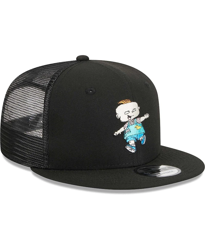 Men's New Era Black Rugrats Phil Trucker 9FIFTY Snapback Hat
