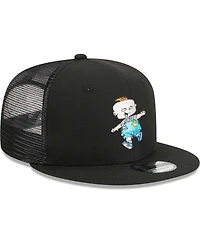 Men's New Era Black Rugrats Phil Trucker 9FIFTY Snapback Hat