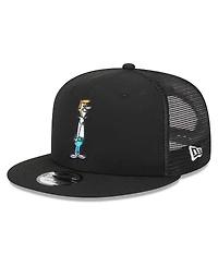 Men's New Era Black The Jetsons George Jetson Trucker 9FIFTY Snapback Hat