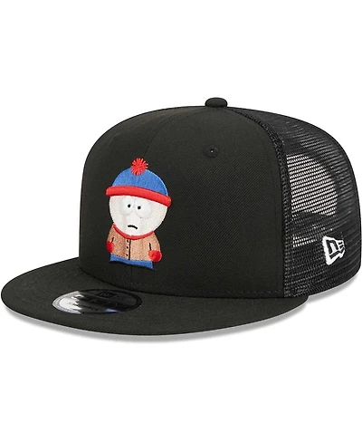 Men's New Era Black South Park Stan Trucker 9FIFTY Snapback Hat