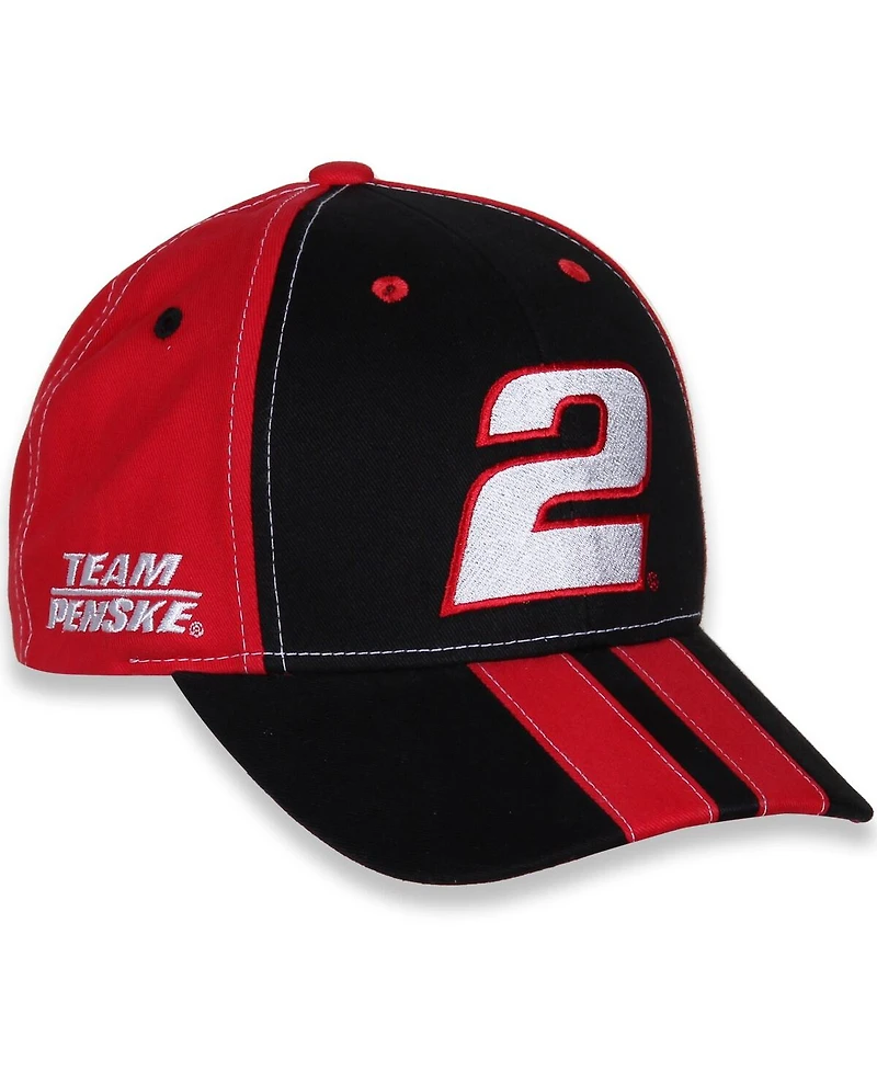 Youth Boys and Girls Team Penske Black, Red Austin Cindric Big Number Adjustable Hat