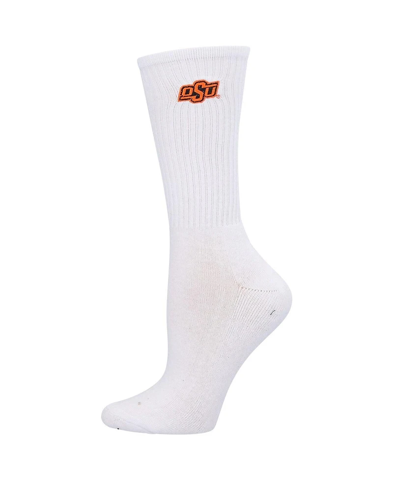 Women's ZooZatz Black, White Oklahoma State Cowboys 2-Pack Quarter-Length Socks