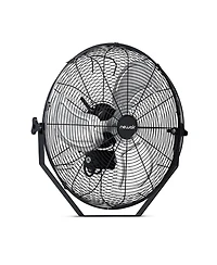 Newair 20" High Velocity Wall Mount Fan, Heavy Duty Waterproof Outdoor Fan, Adjustable Tilt and 3 Speeds up to 4650 Cfm, Pull Chain Switch | Wall
