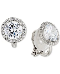 Eliot Danori Crystal Halo Clip Earrings