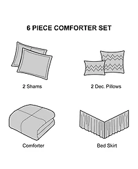 Stratford Park Amelia 6-Pc. Comforter Set