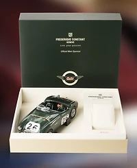 Frederique Constant Men's Swiss Automatic Vintage Rally Healy Cosc Brown Leather Strap Watch 40mm - Limited Edition Box Set