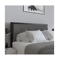 Merrick Lane Camden Full Headboard Upholstered Button Tufted With Metal Frame And Adjustable Rail Slots