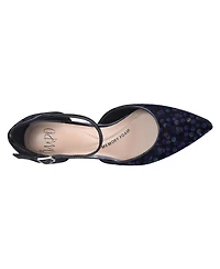 Impo Women's Edmee Pointed Toe Kitten Heel Ankle Strap Pumps