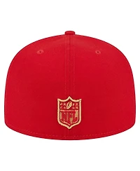 Men's New Era Scarlet San Francisco 49ers Main 59FIFTY Fitted Hat