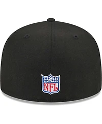 Men's New Era Black Atlanta Falcons Throwback Main 59FIFTY Fitted Hat