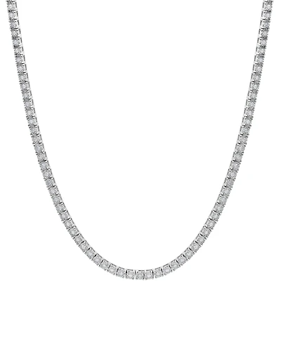 Men's Diamond 24" Tennis Necklace (4 ct. t.w.) in Sterling Silver