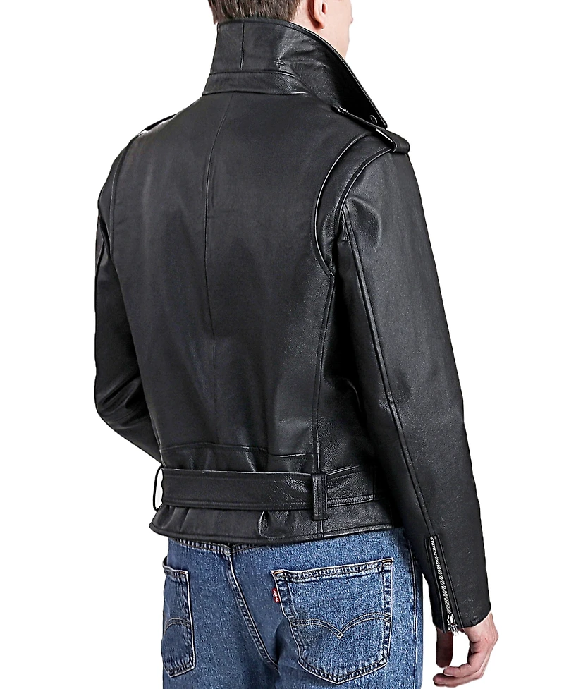 Bgsd Men's Men Leather Urban Rider Jacket