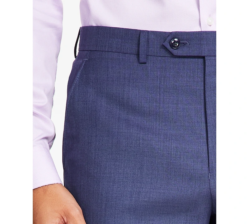 Michael Kors Men's Classic-Fit Wool-Blend Stretch Solid Suit Separates Pant