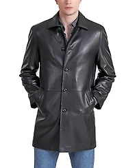 Bgsd Men Peter Three-Quarter Leather Car Coat
