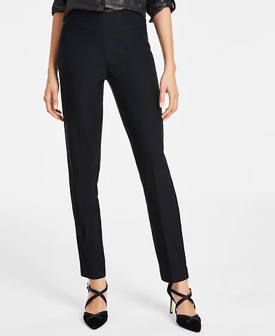 Gloria Vanderbilt Women's Tummy-Control Pull-On Slim Trousers