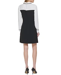 Tommy Hilfiger Petite Colorblocked Layered-Look Dress
