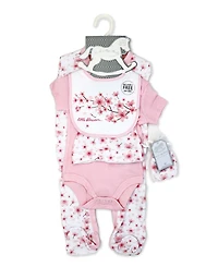 Rock-a-Bye Baby Boutique Girls Layette Gift Bag Set