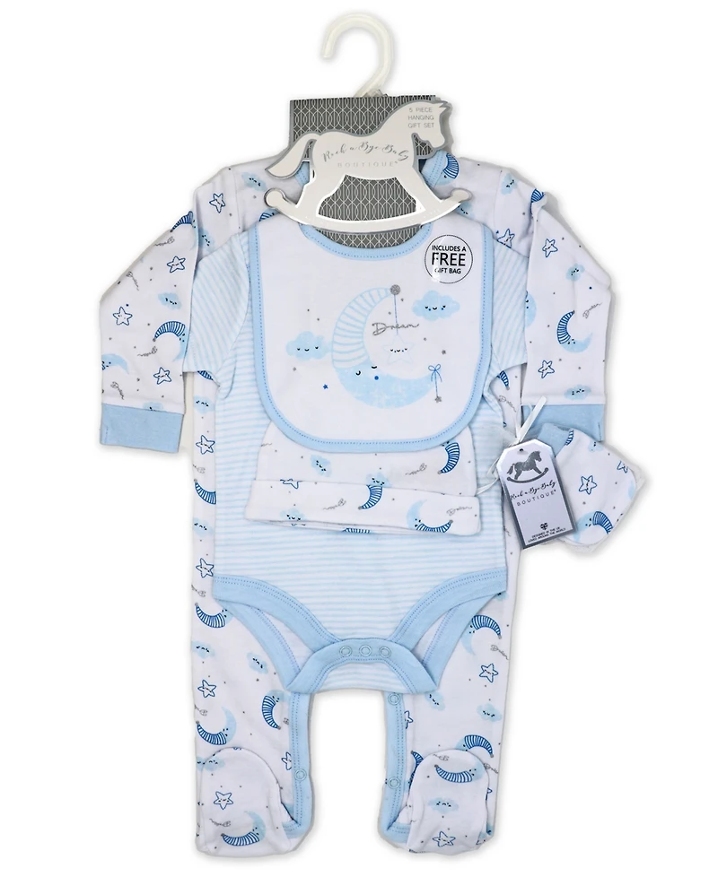 Rock-a-Bye Baby Boutique Boys Layette Gift Bag Set