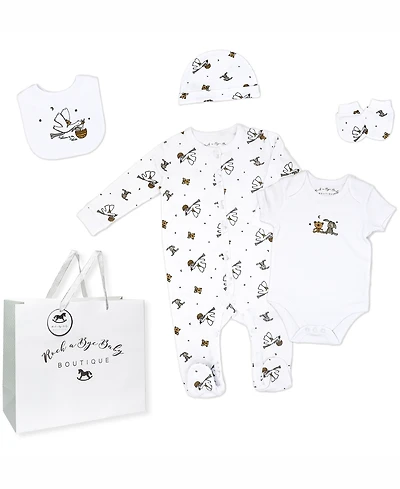 Rock-a-Bye Baby Boutique Boys or Girls Layette Gift Bag Set