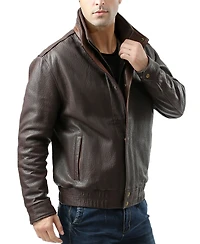 Bgsd Men's Men Brandon Leather Bomber Jacket