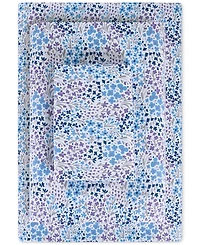 Sunham Microfiber Easy Care Printed -Pc. Sheet Set