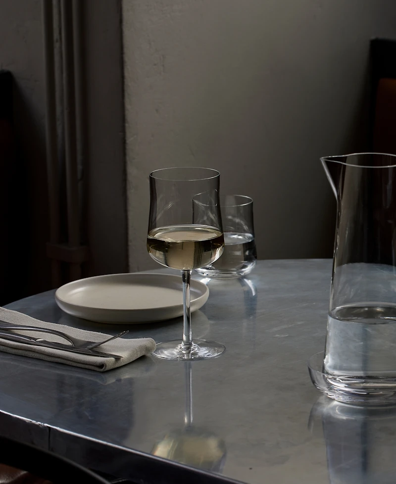 Orrefors Informal Crystal Large Glass 2 Piece Set, 14.5 oz