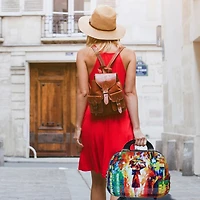 World Traveler Paris Nights Cosmetic Case Shoulder Tote