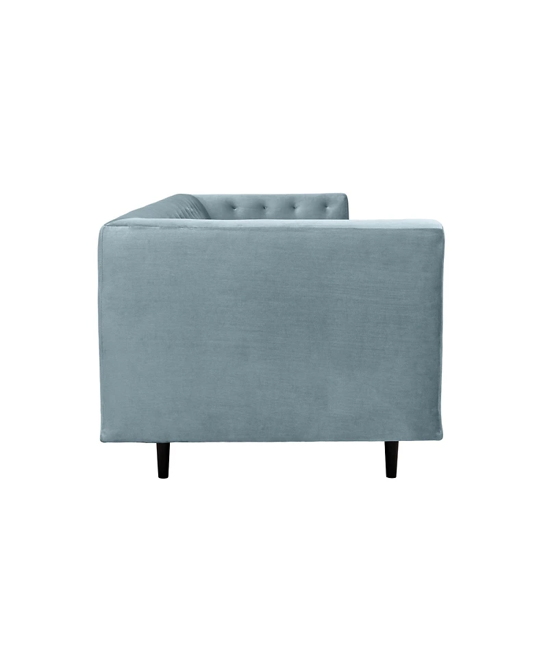 Armen Living Annabelle 80" Velvet with Wood Legs Sofa