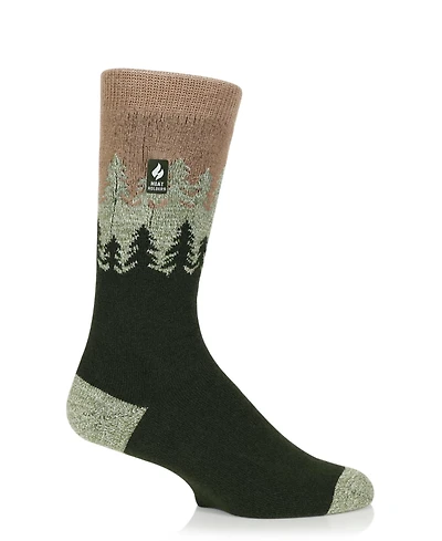 Heat Holders Men's Ultra Lite Balsam Trees Crew Sock