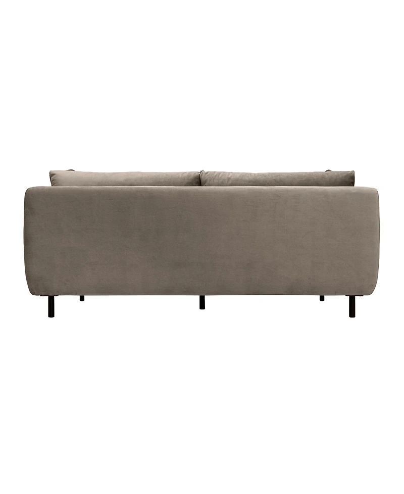 Armen Living Serenity 79" Velvet with Metal Legs Sofa