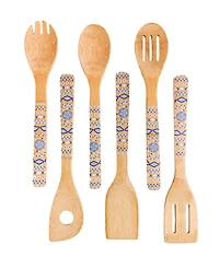 BergHOFF Bamboo 10 Piece Patterned Utensil Set