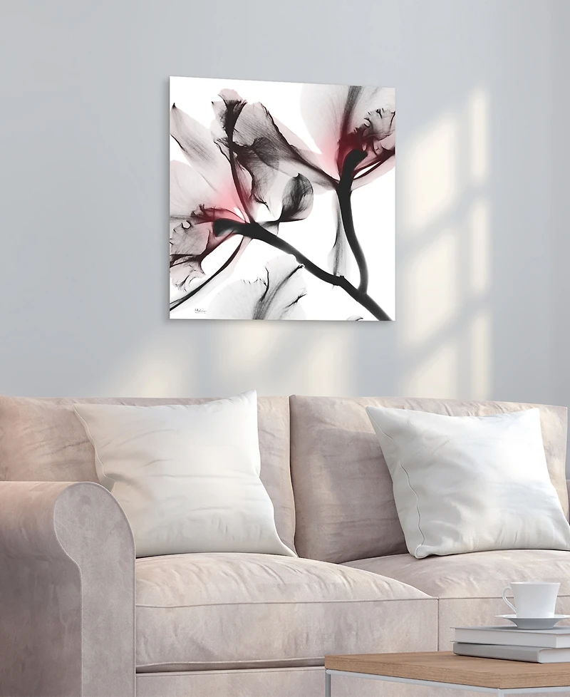 Empire Art Direct "Coral Luster 2" Frameless Free Floating Tempered Glass Panel Graphic Wall Art, 24" x 24" x 0.2"