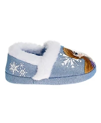 Disney Little Girls Frozen Anna and Elsa Confident Sisters Dual Sizes House Slippers