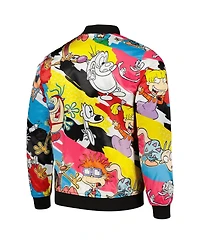 Men's Freeze Max Nickelodeon Retro Graphic Satin Full-Snap Jacket