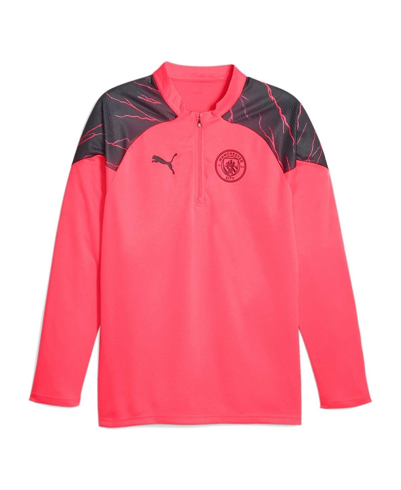 Men's Puma Red Manchester City 2023/24 Quarter-Zip Training Top