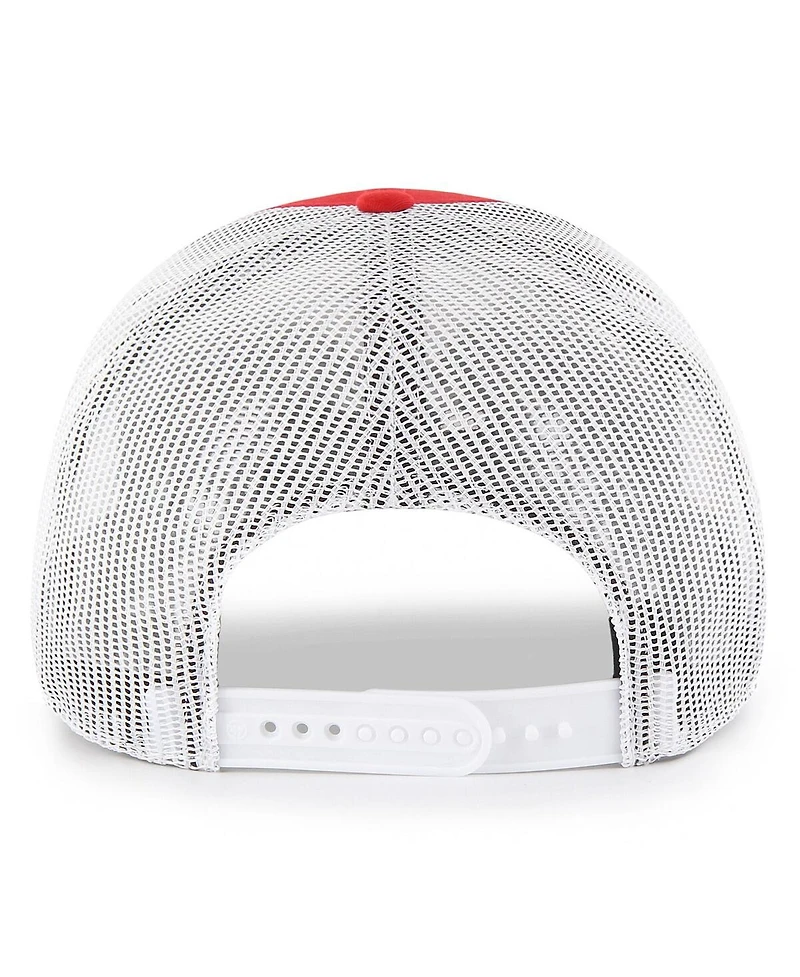 Men's '47 Brand Red Los Angeles Angels Drifter Trucker Adjustable Hat