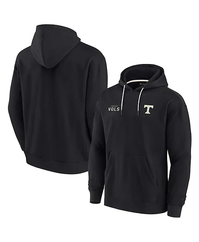 Men's and Women's Fanatics Signature Black Tennessee Volunteers Super Soft Fleece Pullover Hoodie