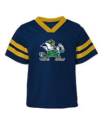 Toddler Boys and Girls Navy Notre Dame Fighting Irish Two-Piece Red Zone Jersey and Pants Set