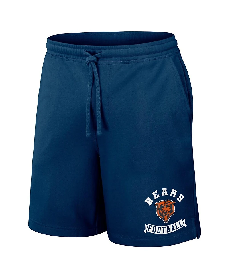 Men's Nfl x Darius Rucker Collection by Fanatics Navy Chicago Bears Washed Shorts