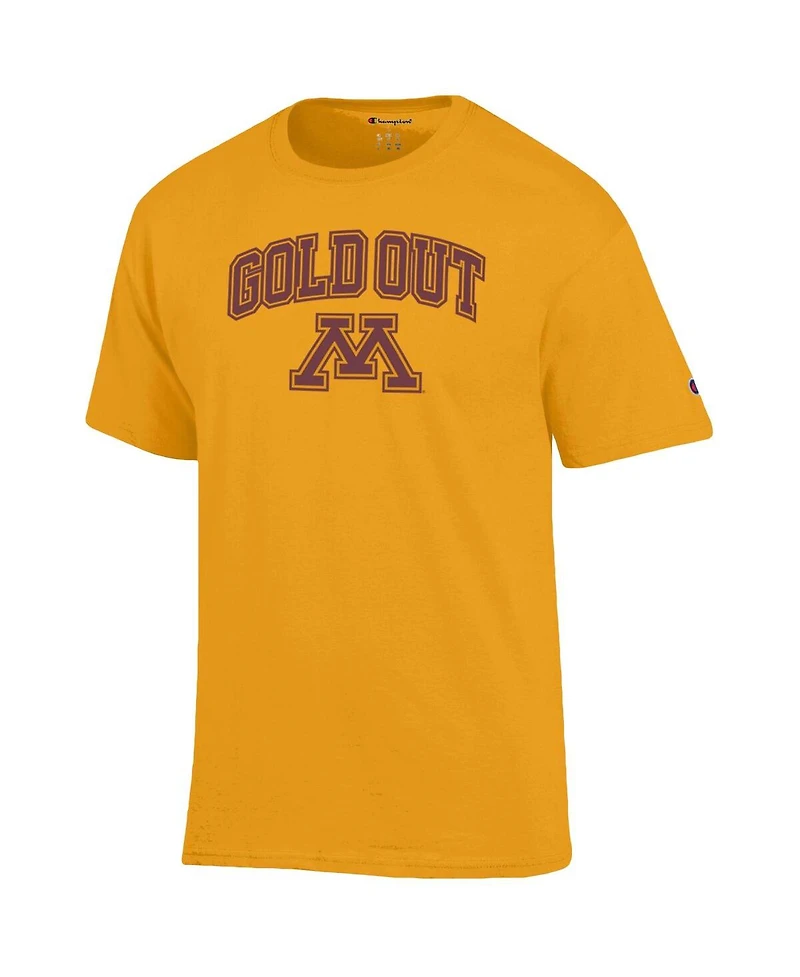 Men's Champion Minnesota Golden Gophers Gold Out T-shirt