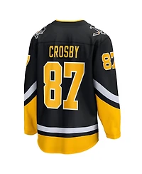 Men's Fanatics Sidney Crosby Black Pittsburgh Penguins 2021/22 Alternate Premier Breakaway Player Jersey