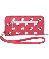 Women's Wisconsin Badgers Zip-Around Wristlet Wallet