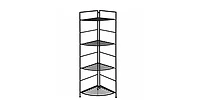 4 Tier Folding Metal Shelf Plant Stand Storage Open Shelf Corner Display Rack
