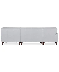 Closeout! Ashlinn 120" 4-Pc. Pastel Leather Sectional, Created for Macy's