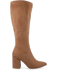 Journee Collection Women's Ameylia Block Heel Knee High Dress Boots