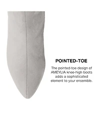 Journee Collection Women's Ameylia Wide Width Calf Block Heel Knee High Boots