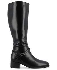 Journee Collection Women's Rhianah Block Heel Knee High Riding Boots