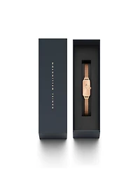 Daniel Wellington Women's Quadro Unitone Rose Gold-Tone Stainless Steel Watch 20 x 26mm